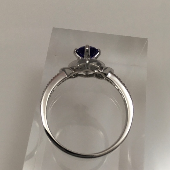 Tanzanite CZ Sterling Silver Ring - Picture 6 of 8